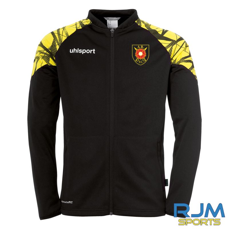 Albion Rovers FC Uhlsport Goal 25 Poly Jacket Lime Yellow/Black