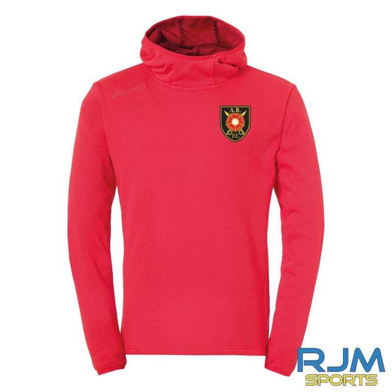 Albion Rovers FC Uhlsport Essential Hoodie Red
