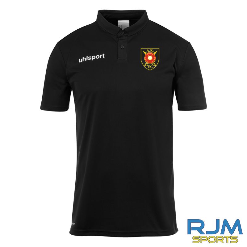 Albion Rovers FC Uhlsport Essential Poly Polo Shirt Black