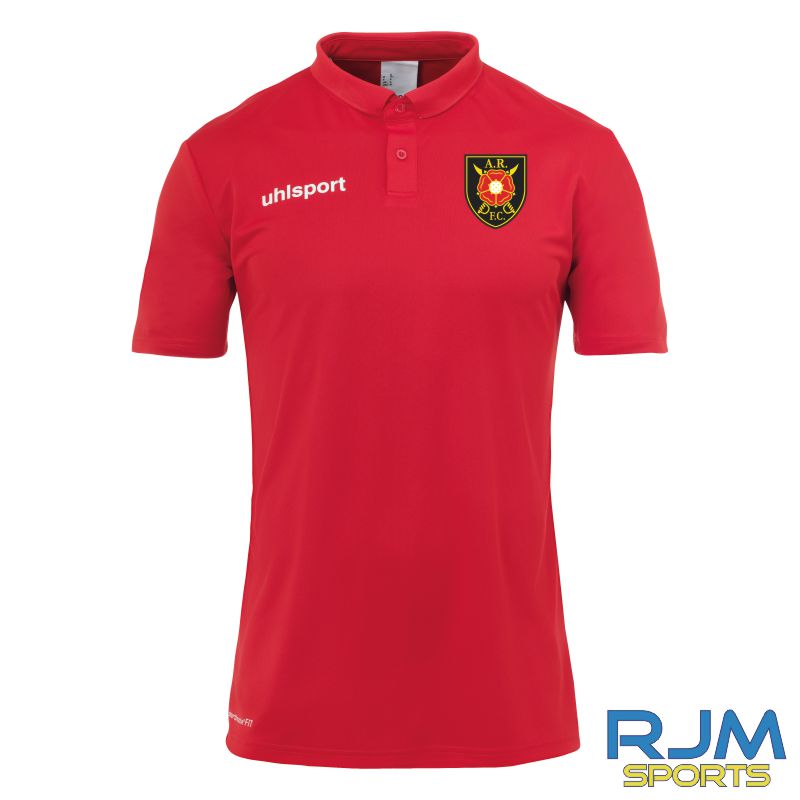Albion Rovers FC Uhlsport Essential Poly Polo Shirt Red
