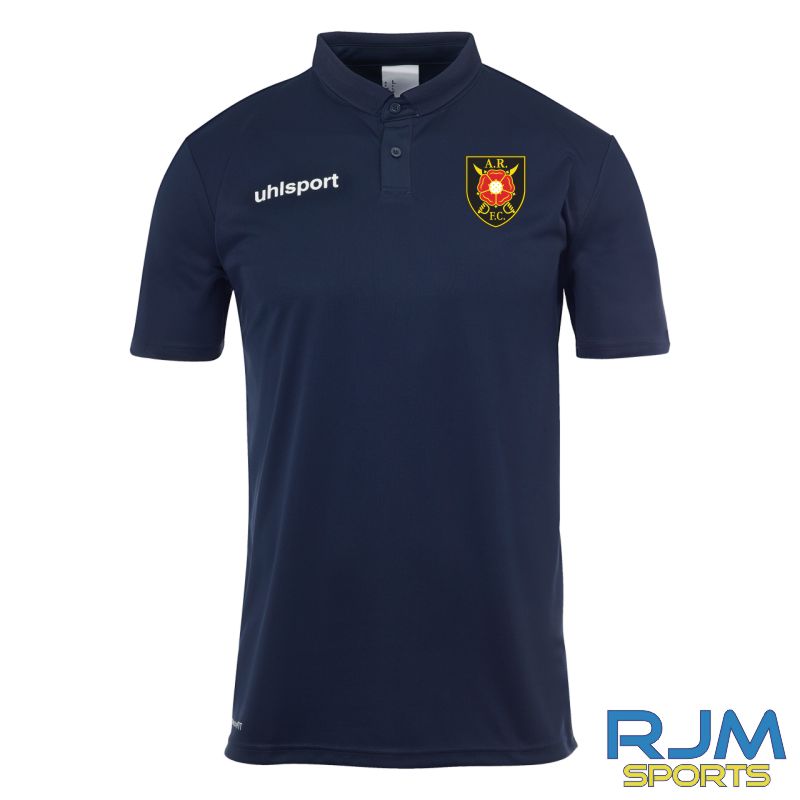 Albion Rovers FC Uhlsport Essential Poly Polo Shirt Navy