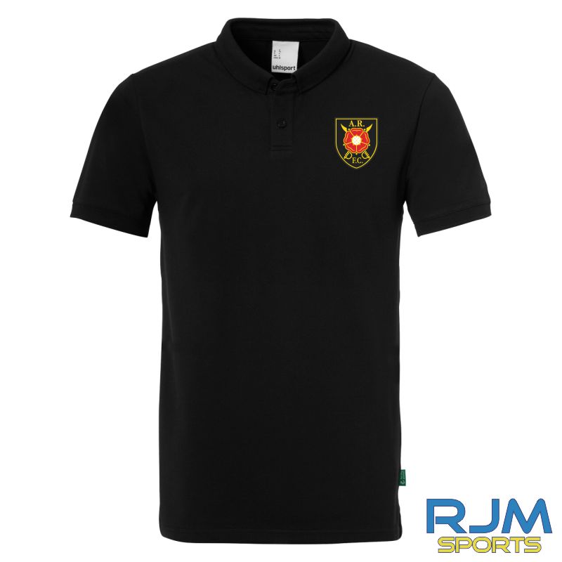 Albion Rovers FC Uhlsport Essential Polo Shirt Prime Black