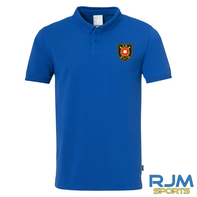 Albion Rovers FC Uhlsport Essential Polo Shirt Prime Azure Blue