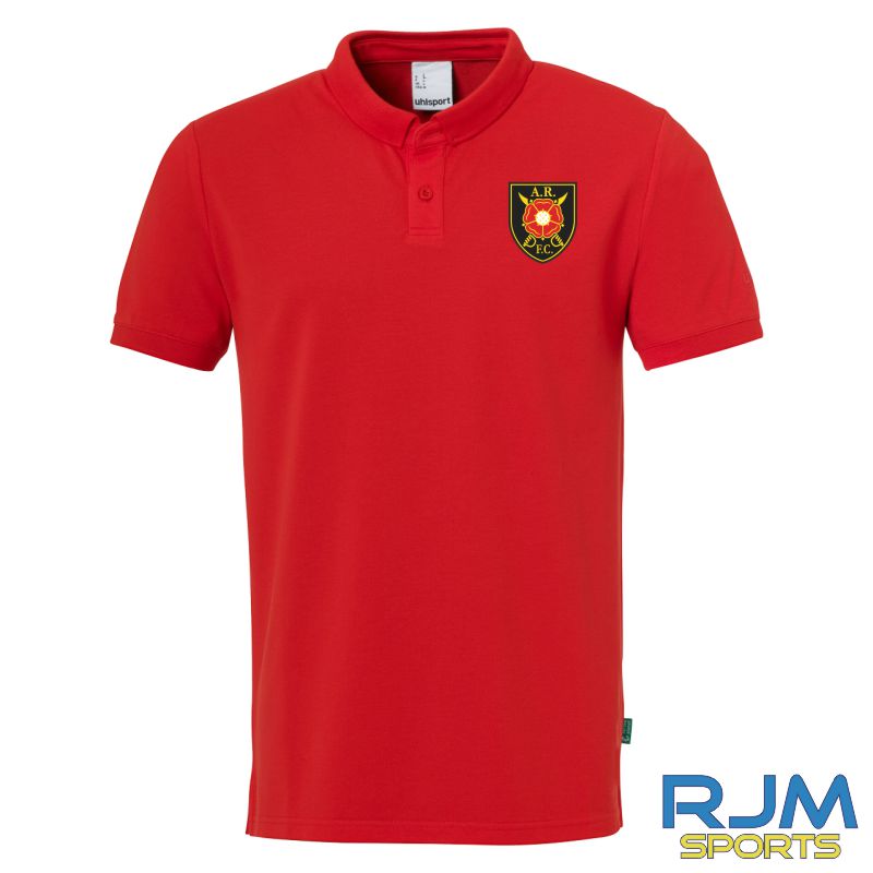 Albion Rovers FC Uhlsport Essential Polo Shirt Prime Red