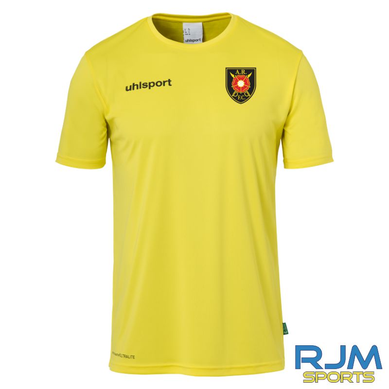 Albion Rovers FC Uhlsport Essential Functional Shirt Lime Yellow