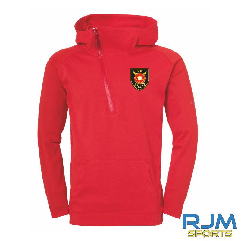 Albion Rovers FC Uhlsport Essential Pro Zip Hoodie Red