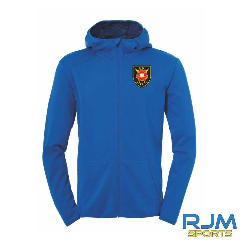 Albion Rovers FC Uhlsport Essential Hood Jacket Azure Blue