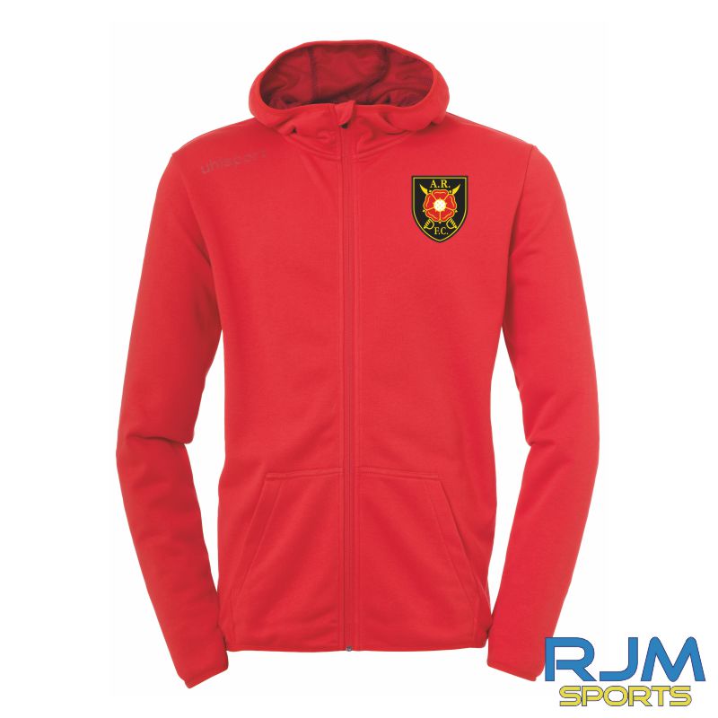 Albion Rovers FC Uhlsport Essential Hood Jacket Red