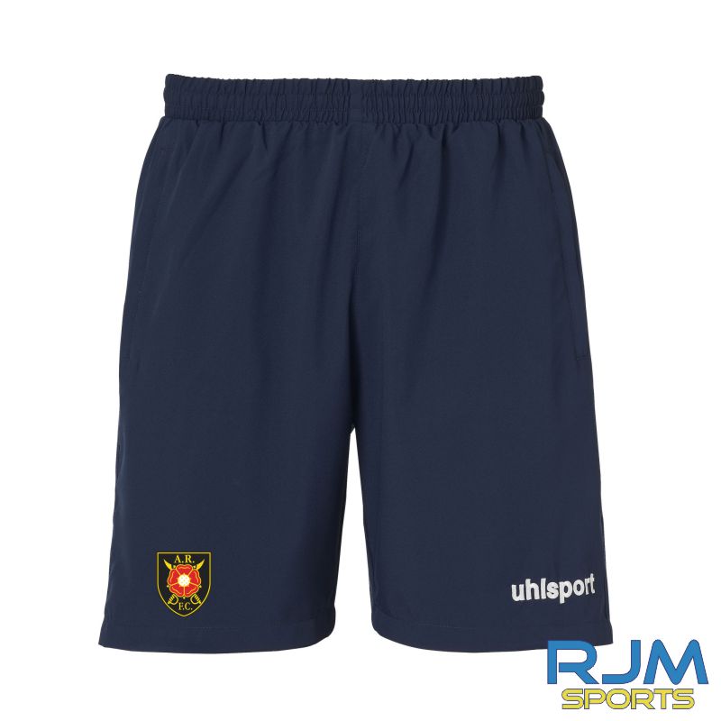 Albion Rovers FC Uhlsport Essential Woven Shorts Navy