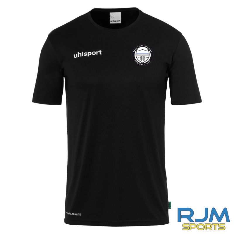 East Stirlingshire FC Uhlsport Essential Functional Shirt Black