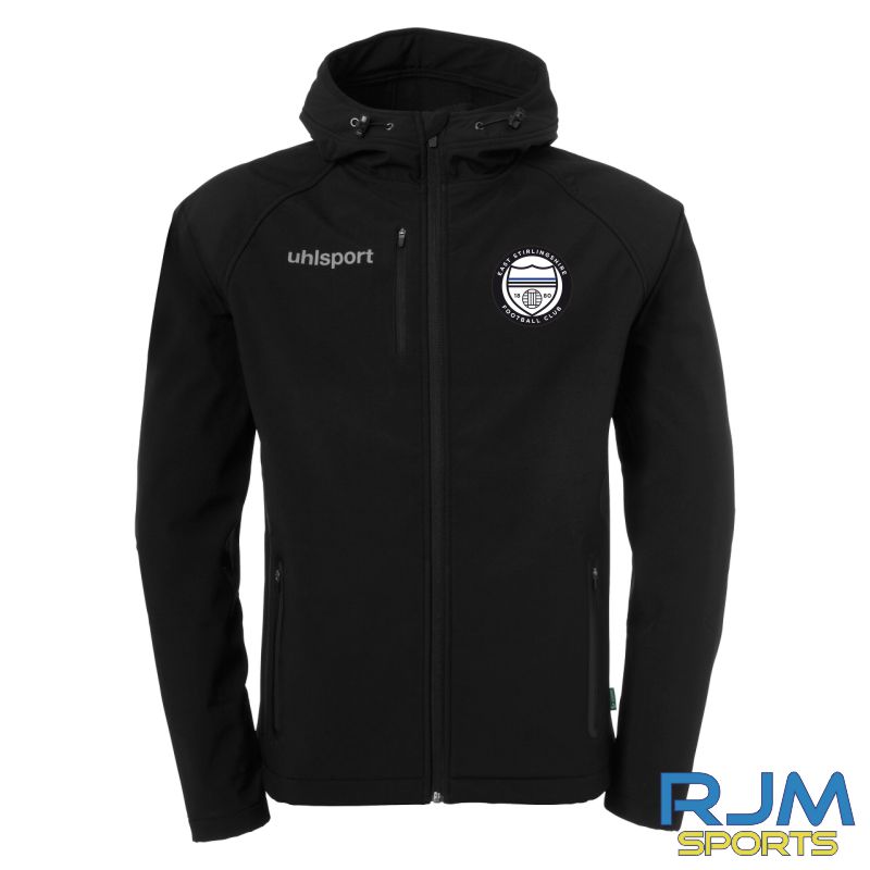 East Stirlingshire FC Uhlsport Essential Soft Shell Jacket Black