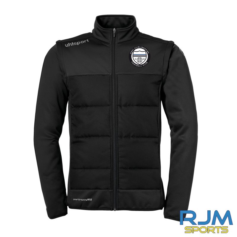 East Stirlingshire FC Uhlsport Multi Jacket Black