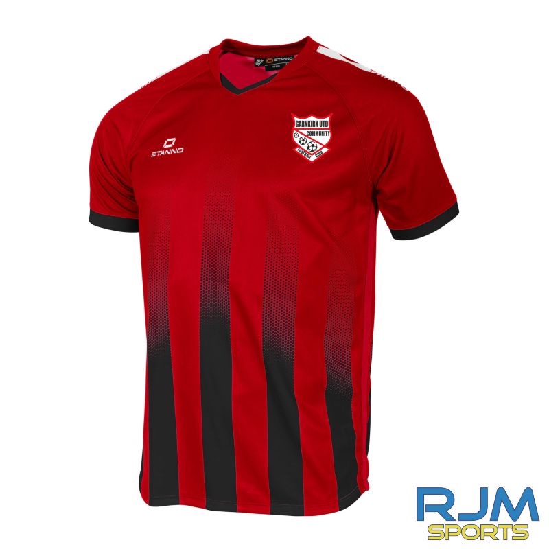 Garnkirk Community FC NEW Stanno Home Vivid Short Sleeve Shirt Red Black