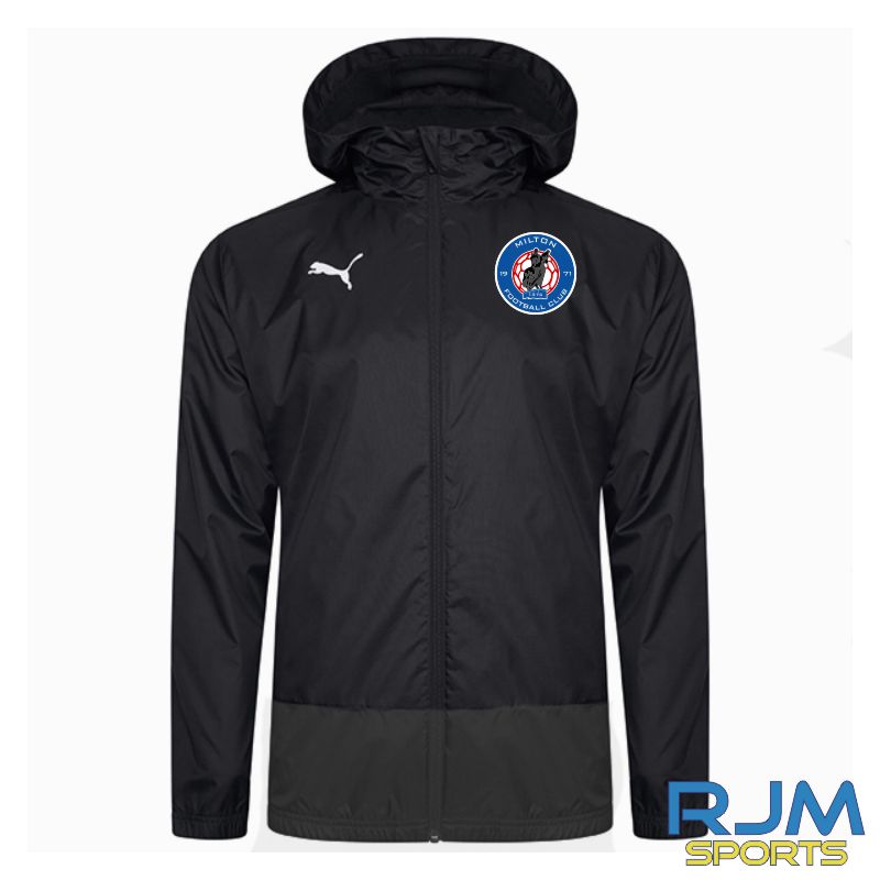 Milton FC Puma Goal Rain Jacket Black