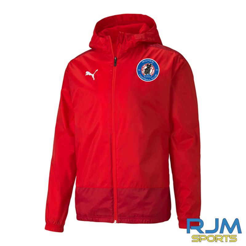 Milton FC Puma Goal Rain Jacket Red