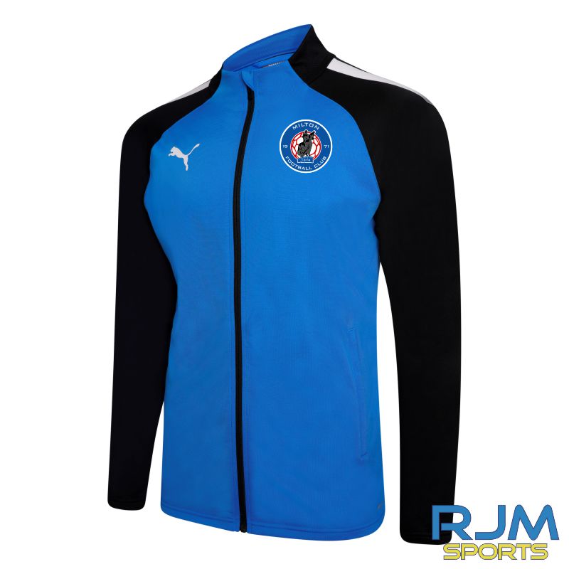 Milton FC Puma Team Liga Training Jacket Electric Blue/Black