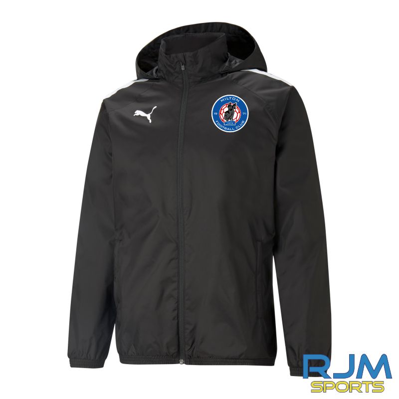 Milton FC Puma Team Liga All Weather Jacket Black/White