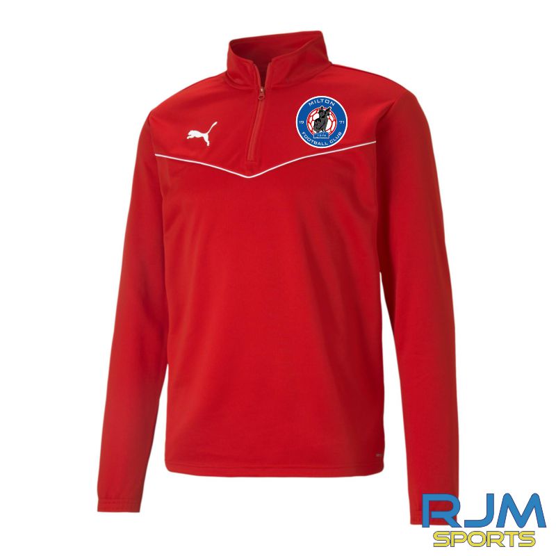 Milton FC Puma Team Rise 1/4 Zip Red
