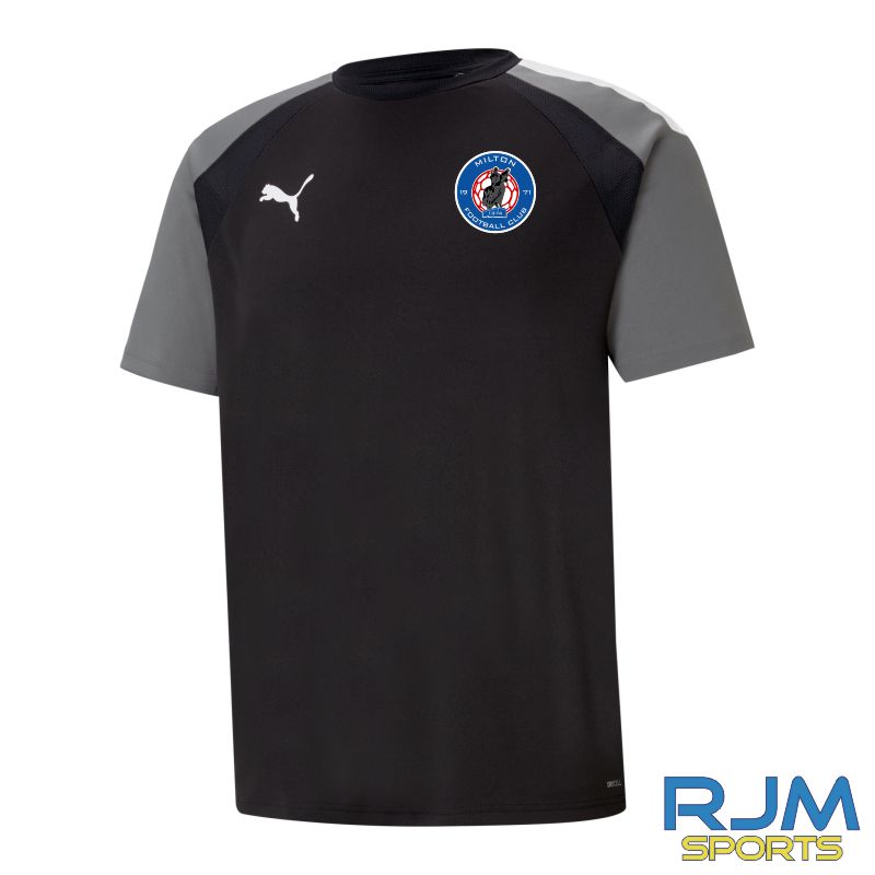 Milton FC Puma Team Pacer Shirt Black/Pearl Grey
