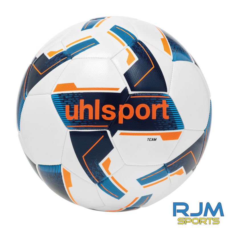 Montrose FC Uhlsport Team Classic Football White/Navy/Fluo Orange Size 5
