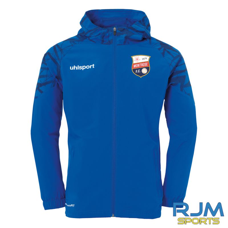 Montrose FC Uhlsport Goal 25 Evo Hood Jacket Azure Blue