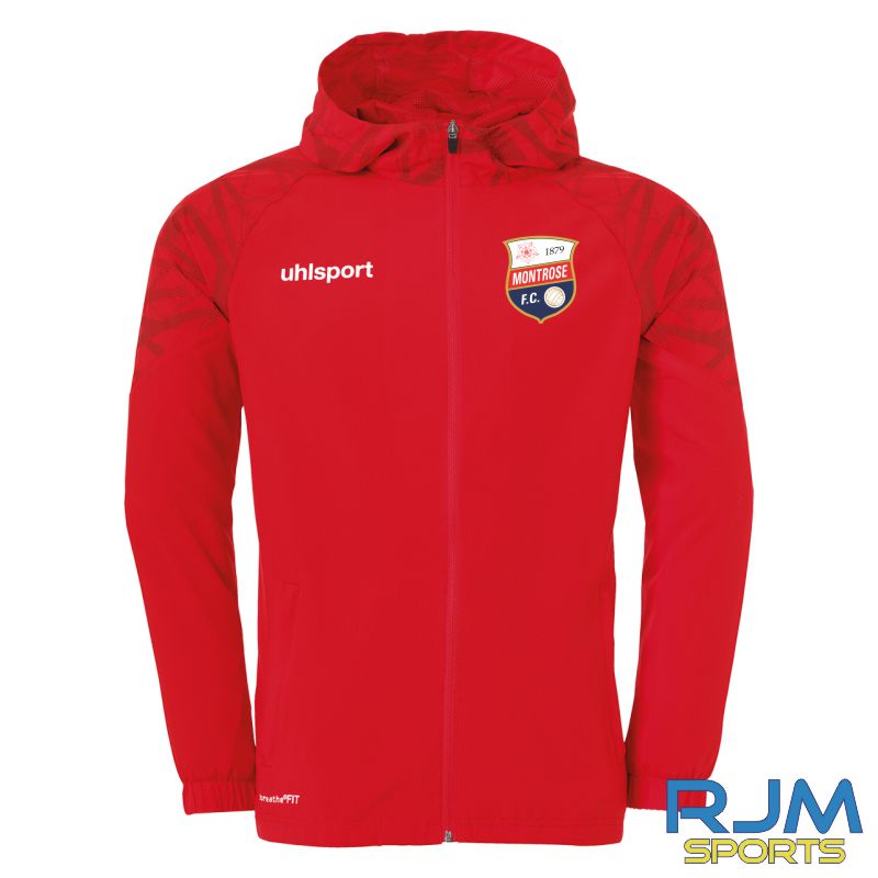 Montrose FC Uhlsport Goal 25 Evo Hood Jacket Red/White