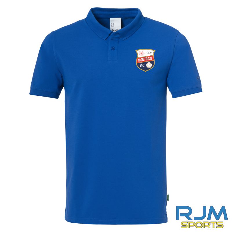 Montrose FC Uhlsport Essential Polo Shirt Prime Azure Blue