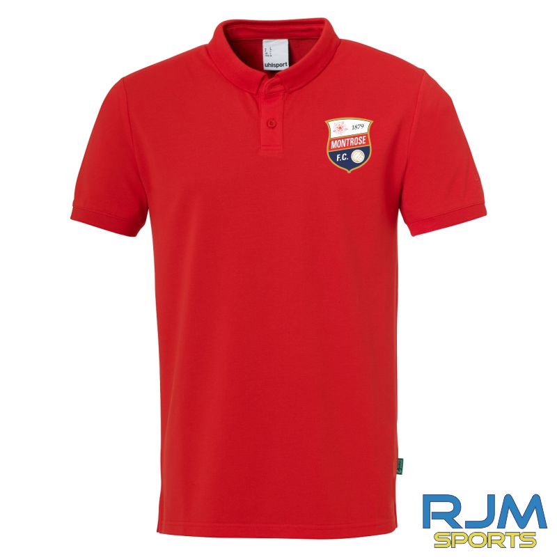 Montrose FC Uhlsport Essential Polo Shirt Prime Red