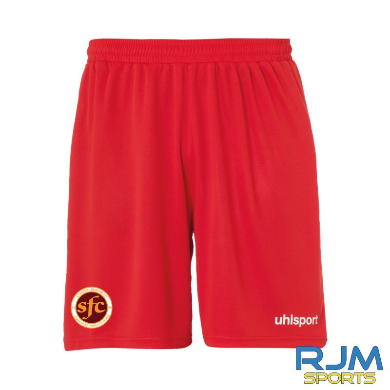 Stenhousemuir FC Uhlsport Centre Basic Shorts Red
