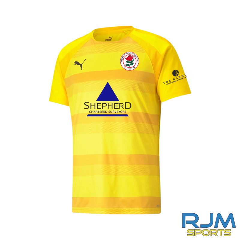 Bonnyrigg Rose FC 2023/24 Away Shirt Cyber Yellow/Black