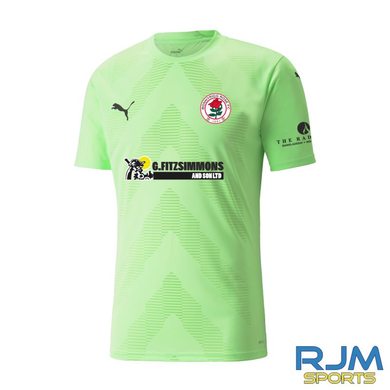 Bonnyrigg Rose FC 2023/24 Home Goalkeeper Shirt Fizzy Lime/Black