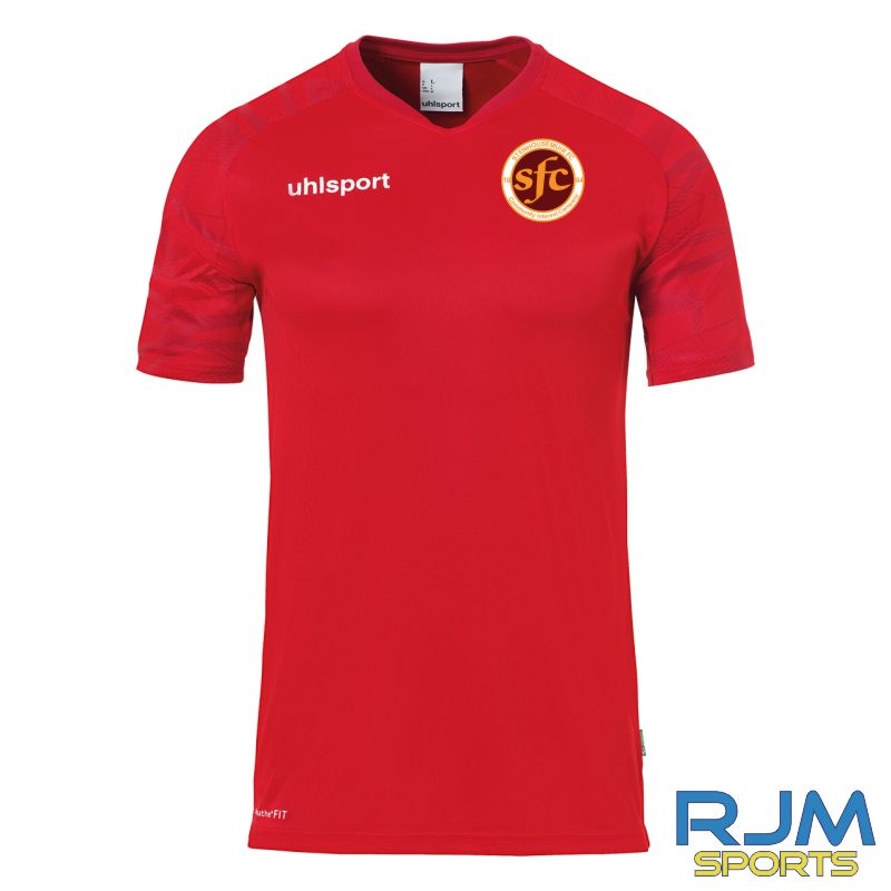 Stenhousemuir FC Uhlsport Goal 25 Shirt Red/White