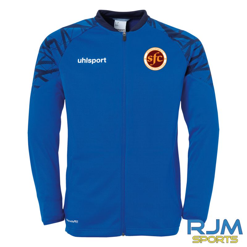 Stenhousemuir FC Uhlsport Goal 25 Poly Jacket Azure Blue