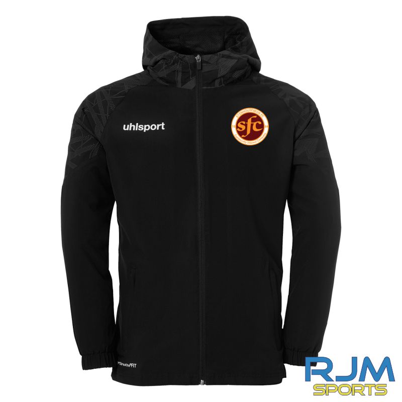 Stenhousemuir FC Uhlsport Goal 25 Evo Hood Jacket Black/Anthracite