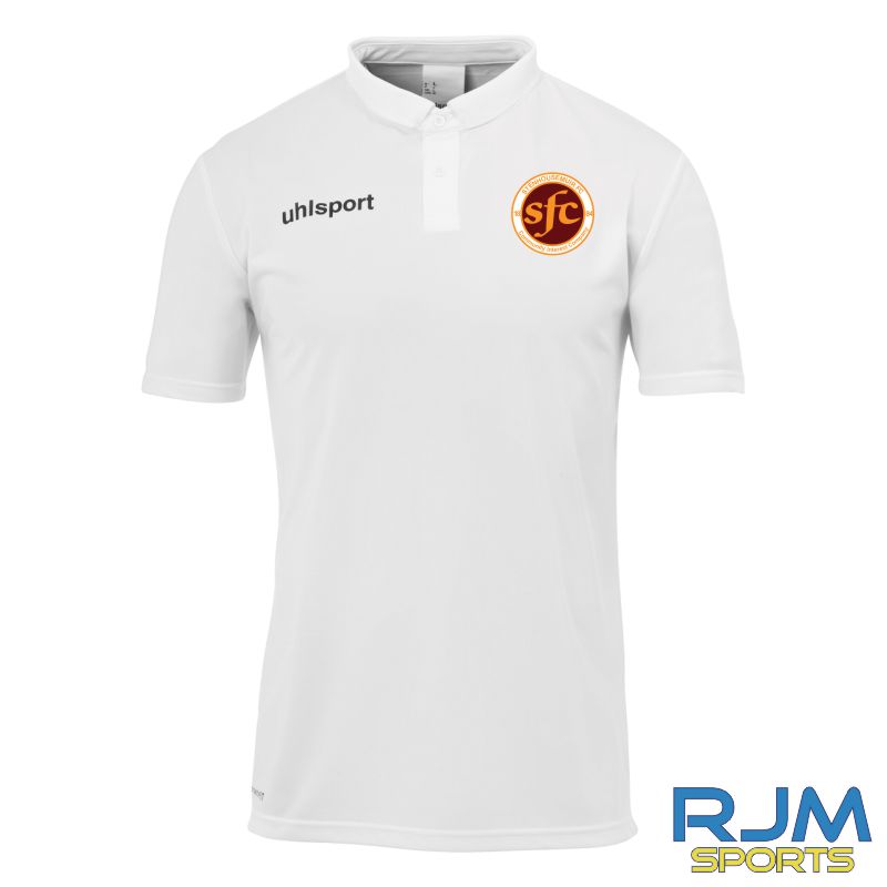 Stenhousemuir FC Uhlsport Essential Poly Polo Shirt White