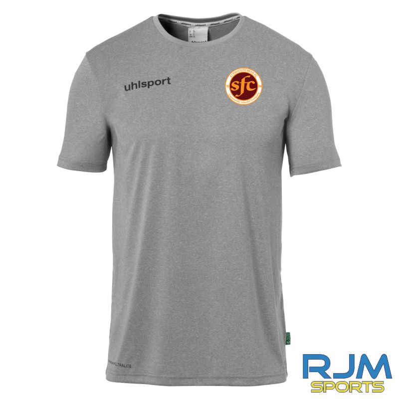 Stenhousemuir FC Uhlsport Essential Functional Shirt Dark Grey Melange