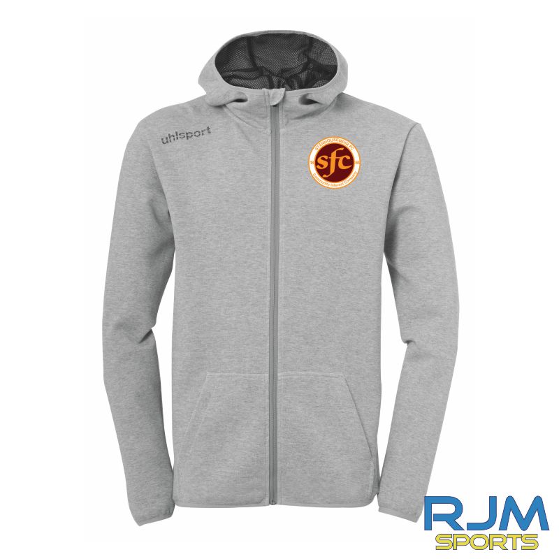 Stenhousemuir FC Uhlsport Essential Hood Jacket Dark Grey Melange