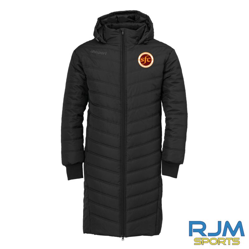 Stenhousemuir FC Uhlsport Essential Winter Bench Jacket Black