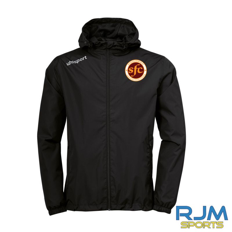 Stenhousemuir FC Uhlsport Essential Rain Jacket Black