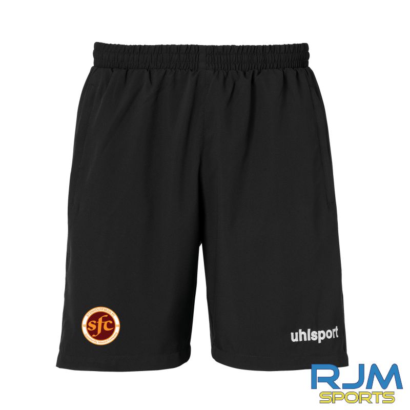 Stenhousemuir FC Uhlsport Essential Woven Shorts Black