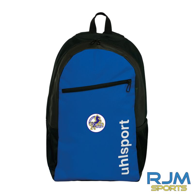 Cumbernauld Colts FC Uhlsport Essential Backpack Azure Blue Black