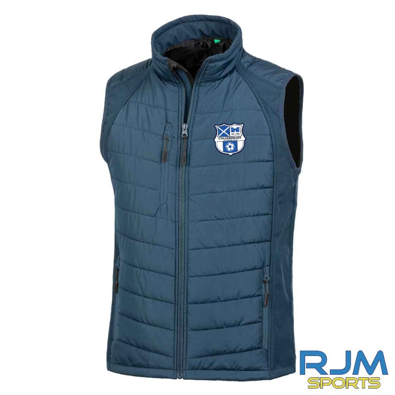 Calderbraes FC Result Genuine Recycled Compass Padded Gilet Navy