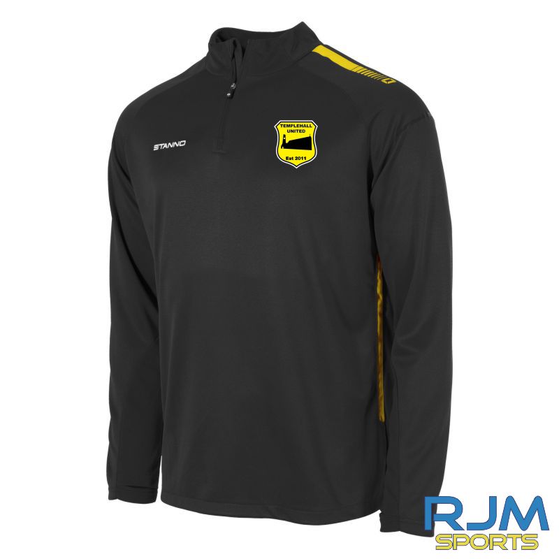 Templehall United Stanno First Coaches Quarter Zip Black/Yellow