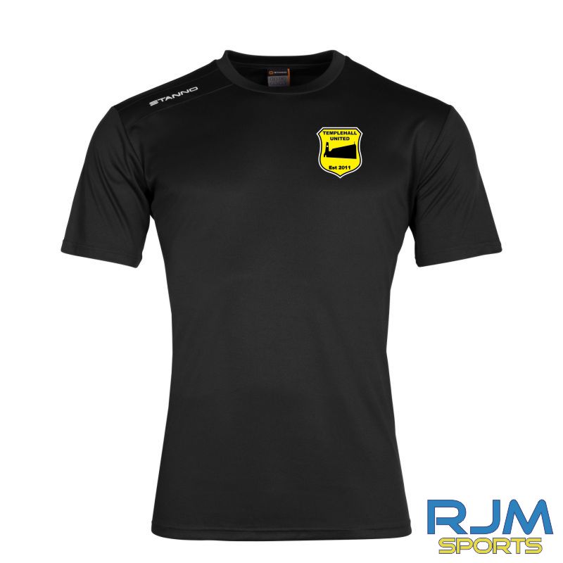 Templehall United Stanno Field Training Short Sleeve Shirt Black
