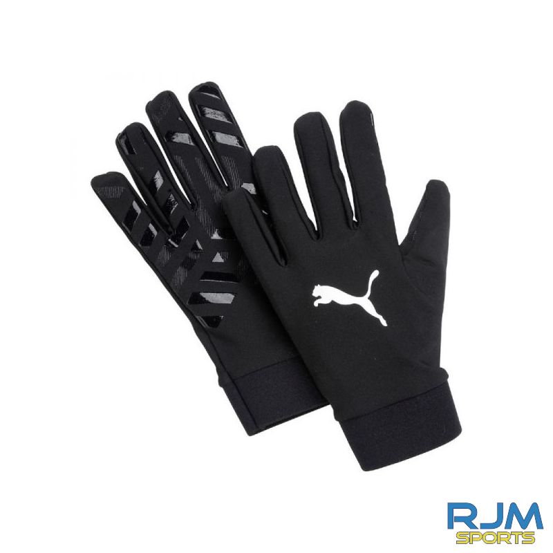 Brora Rangers FC Puma Field Player Gloves Black