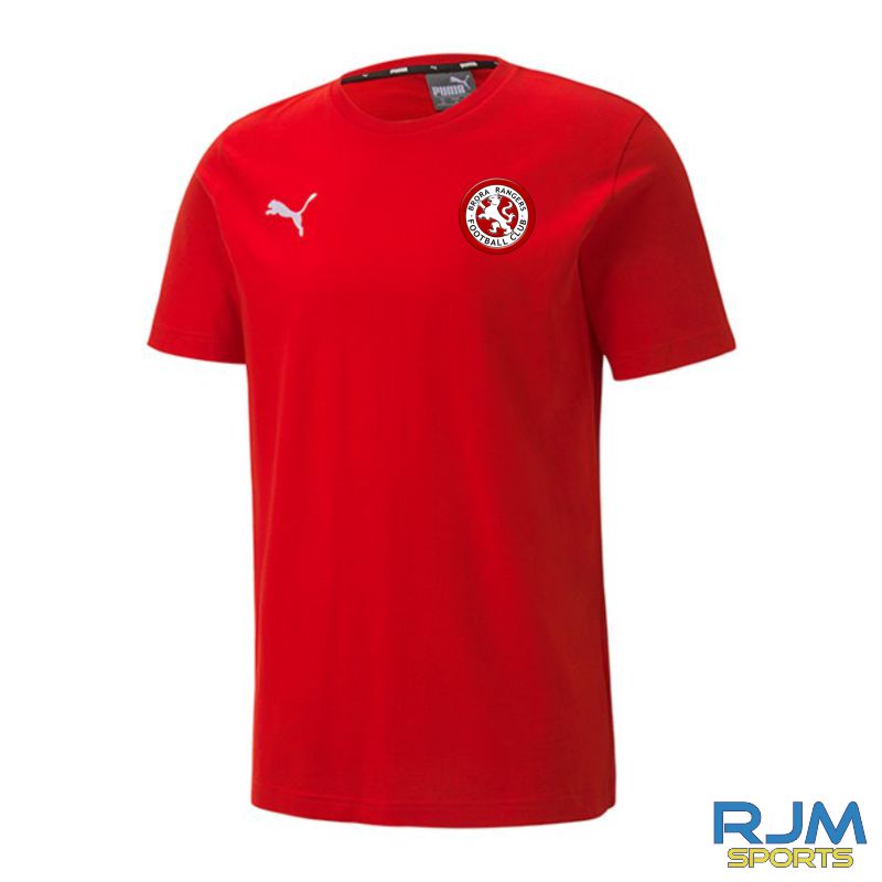 Brora Rangers FC Puma Goal Casuals Cotton T-Shirt Red