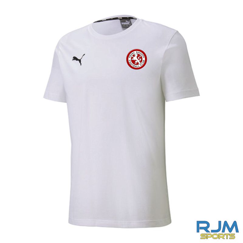Brora Rangers FC Puma Goal Casuals Cotton T-Shirt White