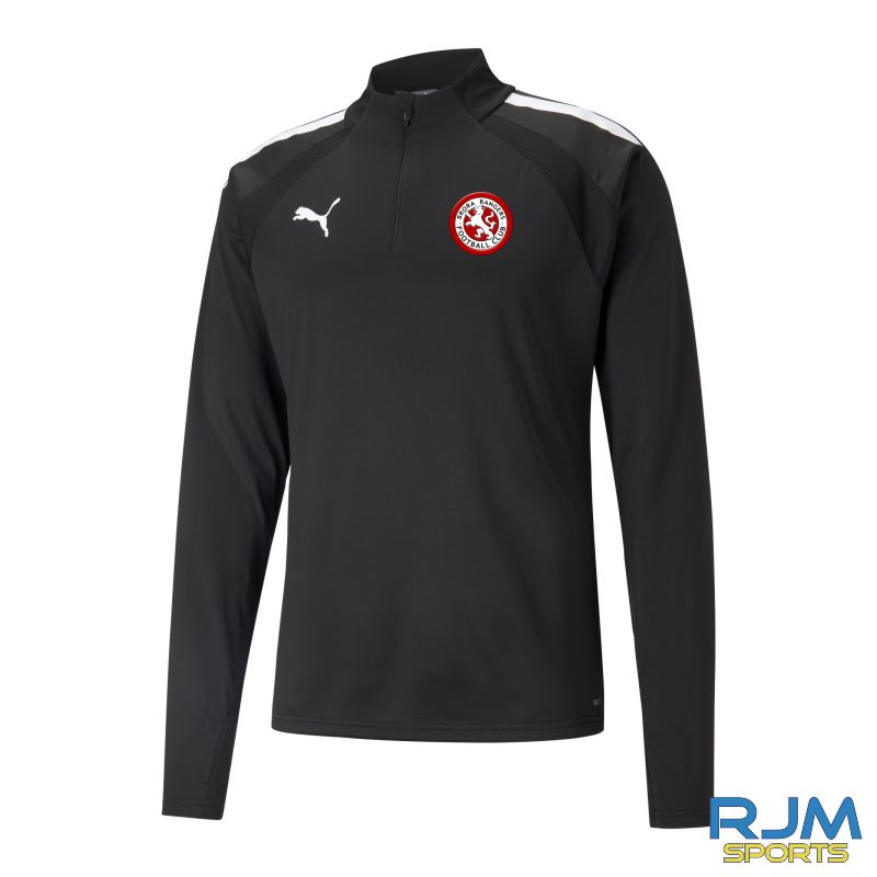 Brora Rangers FC Puma Team Liga 1/4 Zip Black/White