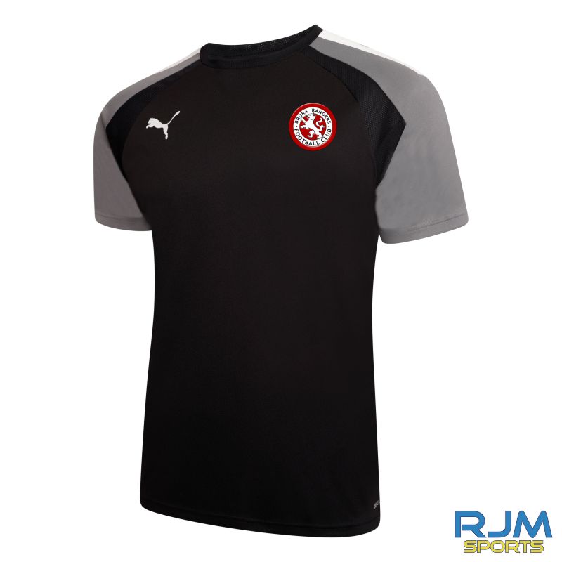 Brora Rangers FC Puma Team Pacer Shirt Black/Pearl Grey