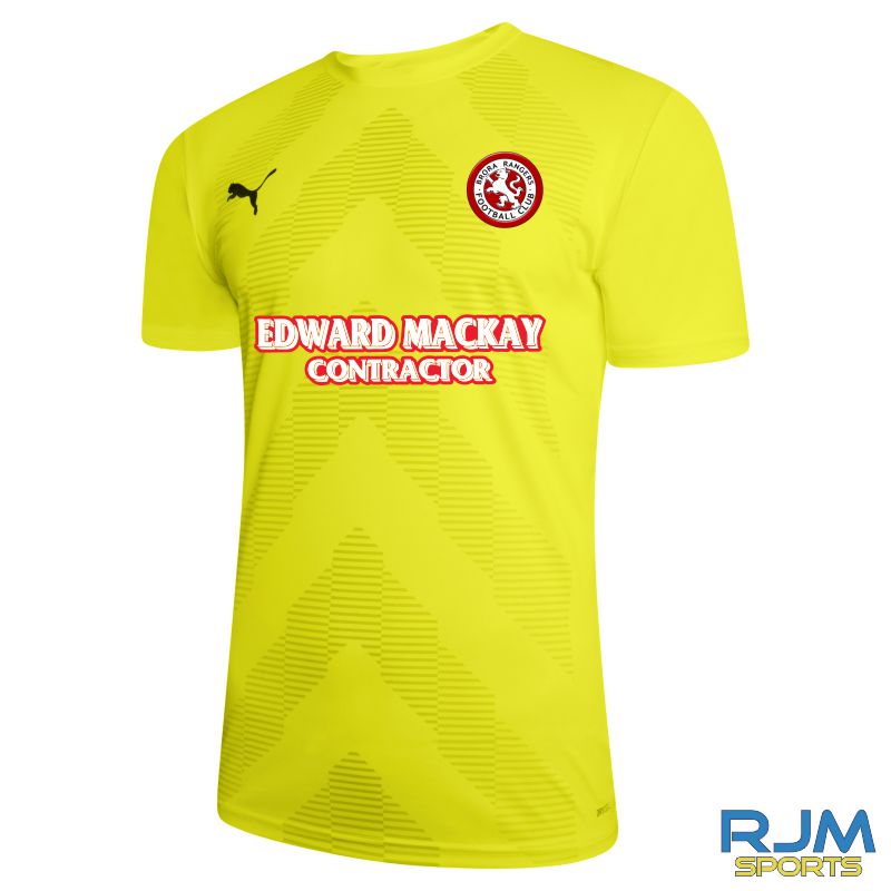 Brora Rangers FC Puma Team Glory Away Goalkeeper Jersey Yellow Alert